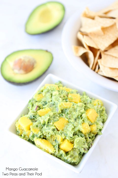 Mango & cilantro guacamole