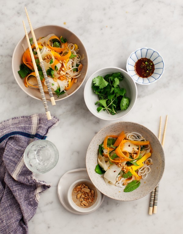 Mango & daikon glass noodle salad