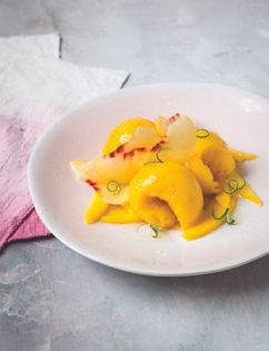 Mango & peach sorbet