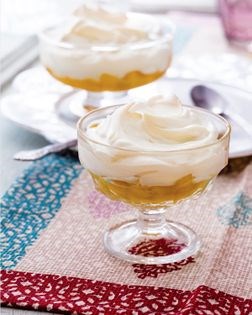 Mango & vanilla coconut pots