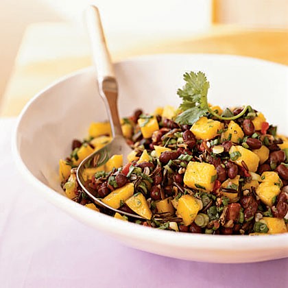 Mango and black bean salad