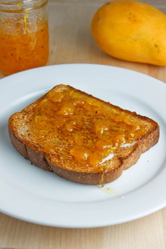 Mango and cardamom jam