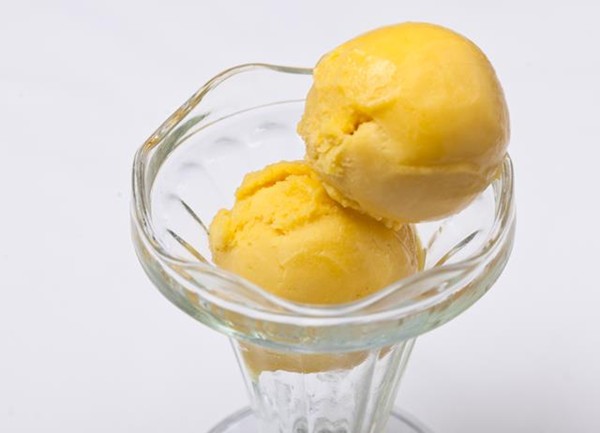 Mango and chilli sorbet