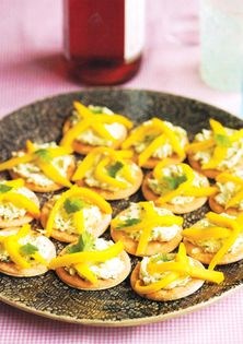 Mango and cream cheese 'cutters'