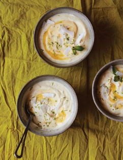 Mango and mint fool