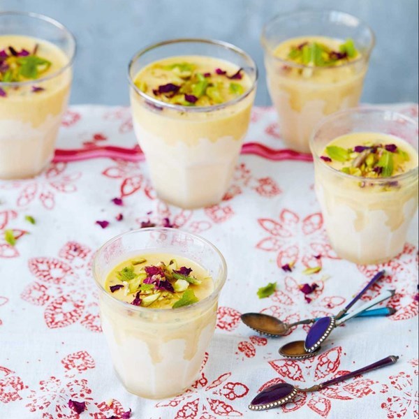 Mango and mint kulfi