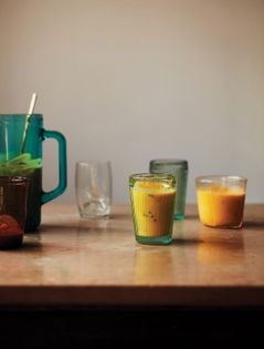 Mango and mint lassi