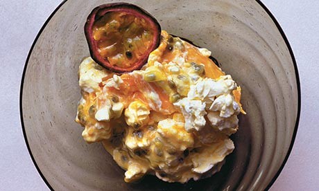 Mango and passion fruit mess