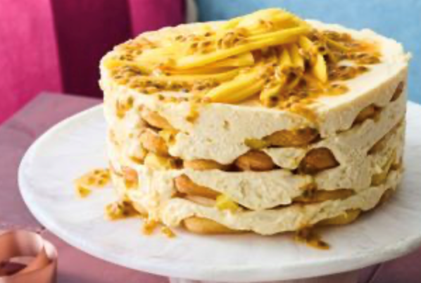 Mango and passionfruit tiramisu