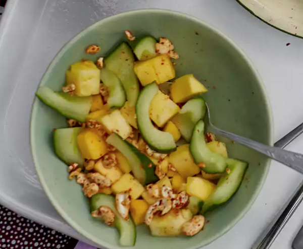 Mango and pineapple salad
