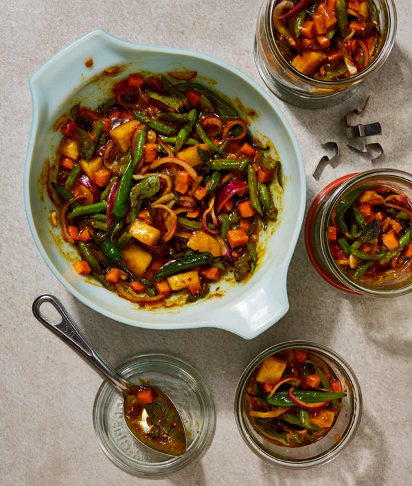 Mango and squash atchar