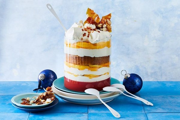 Mango and watermelon trifle