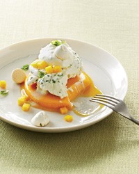 Mango-basil vacherin