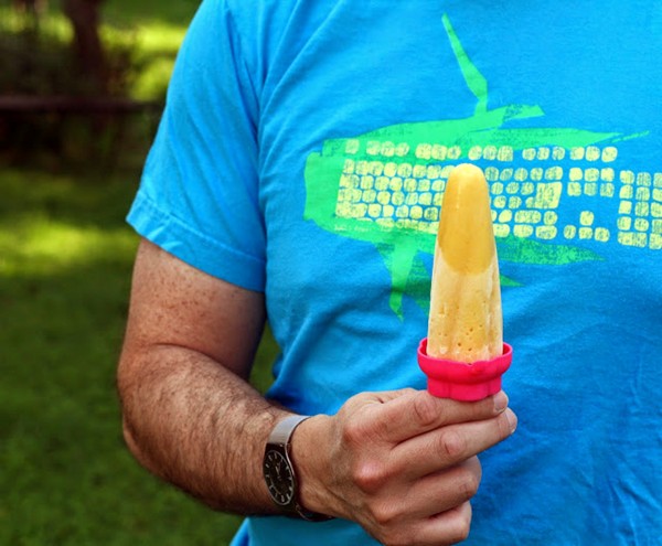 Mango-buttermilk ice pops