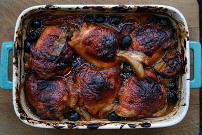 Mango chutney chicken thighs