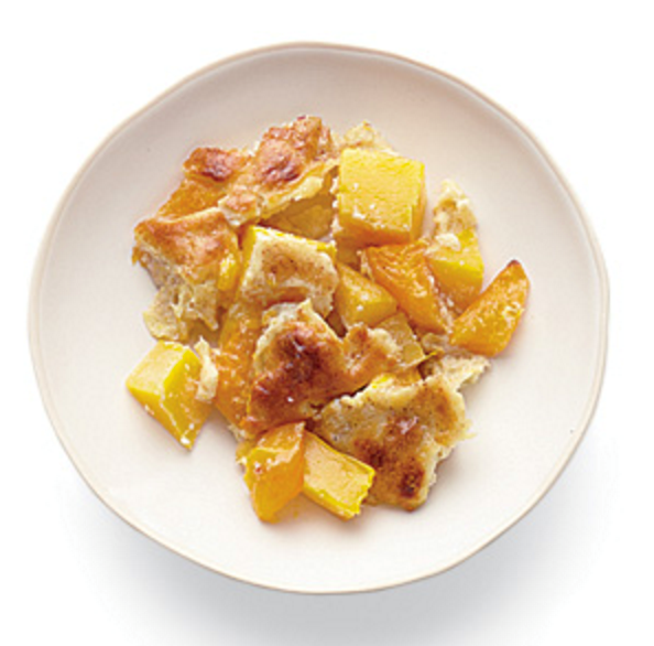 Mango coconut clafoutis