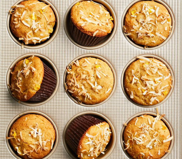 Mango coconut muffins