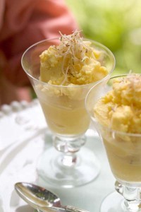 Mango coconut sorbet