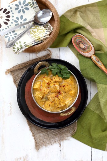 Mango curry tofu