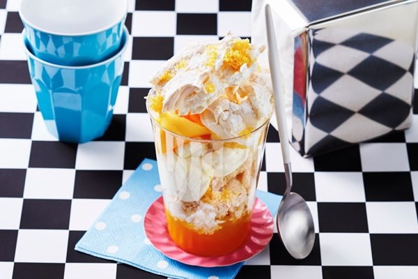 Mango Eton mess trifles