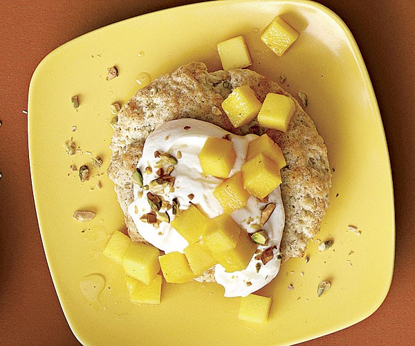 Mango-ginger-lime shortcakes