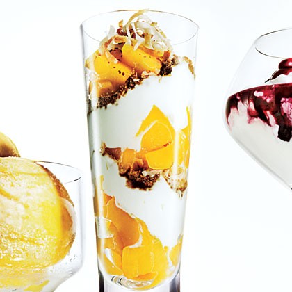 Mango-ginger parfaits
