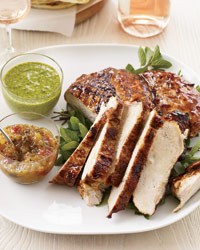 Mango-glazed turkey breast