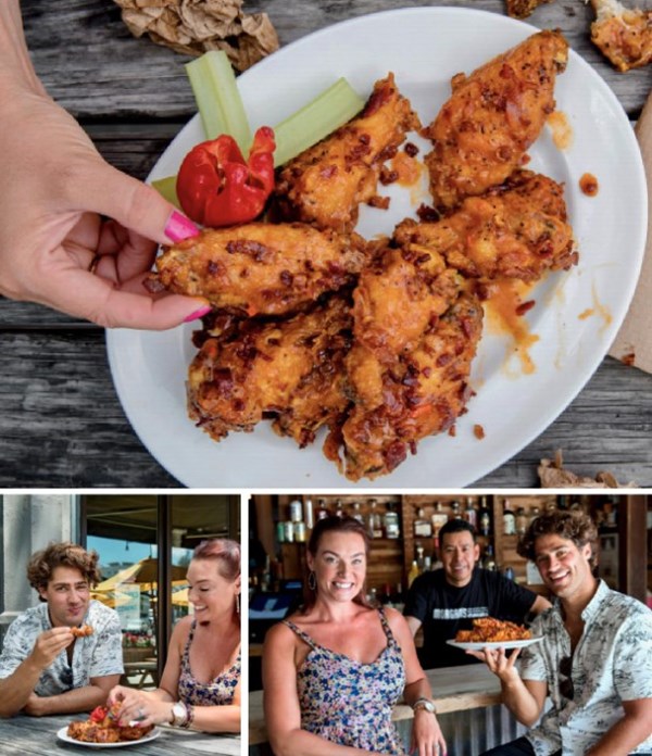 Mango habanero bacon wings [Cenobio Canalizo, Morgan's Brooklyn Barbecue]
