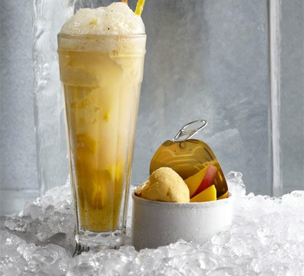 Mango ice cream floats