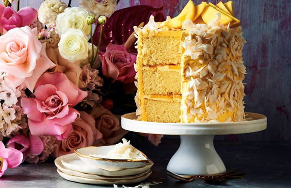 Mango Lamington layer cake