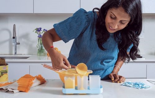 Mango lassi ice pops