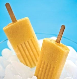 Mango lassi popsicles