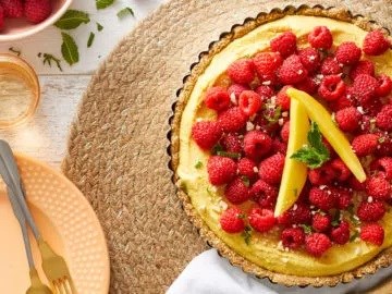 Mango-lime tart