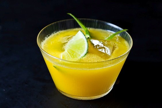 Mango-mint limeade