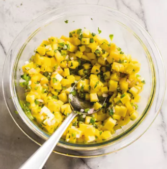 Mango-mint salsa
