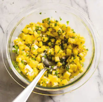 Mango-mint salsa