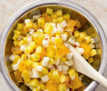 Mango, orange, and jicama salad