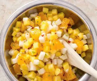 Mango, orange, and jicama salad