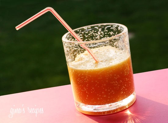 Mango peach smoothie