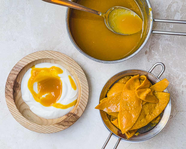 Mango pit coulis