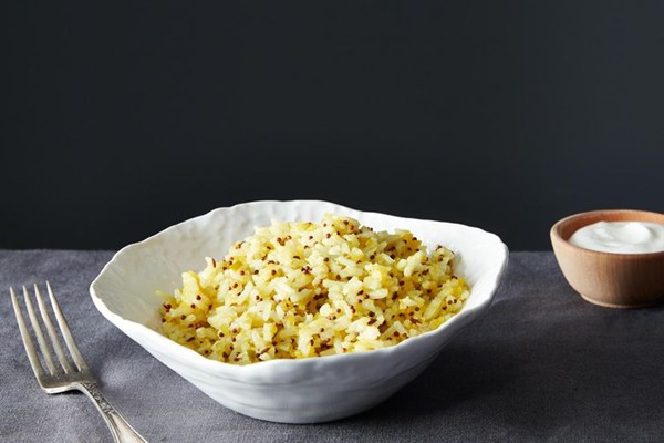 Mango rice with mustard