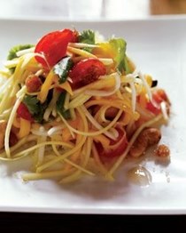 Mango salad, cherry tomato, long bean, and tamarind 