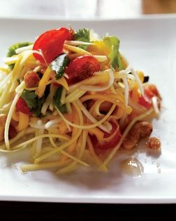 Mango salad, cherry tomato, long bean, and tamarind 
