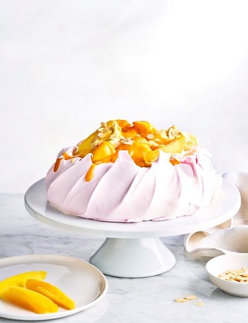 Mango shrikhand Pavlova
