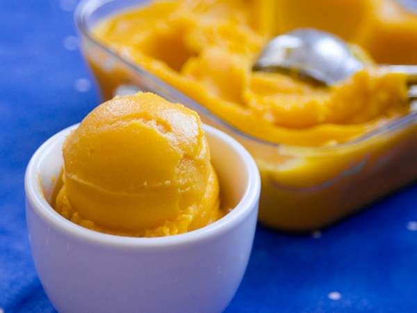 Mango sorbet