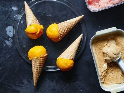 Mango sorbet