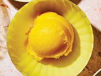 Mango sorbet