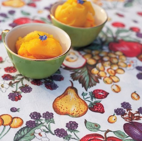 Mango sorbet