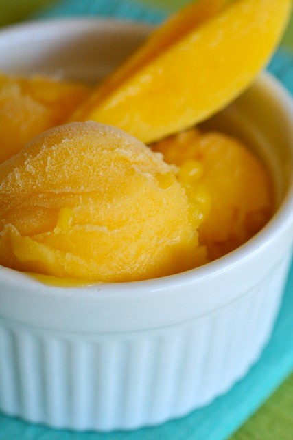 Mango sorbet
