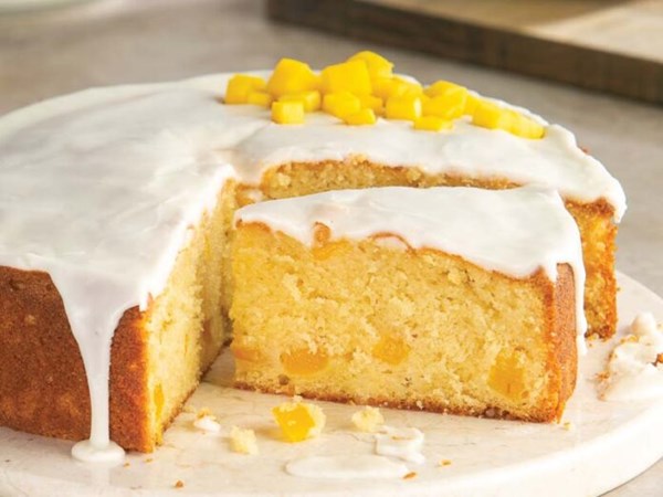 Mango sour cream cake